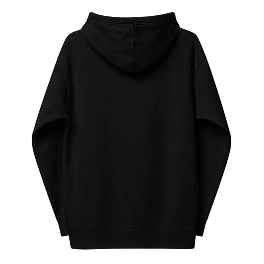 Black hoodie on a black background