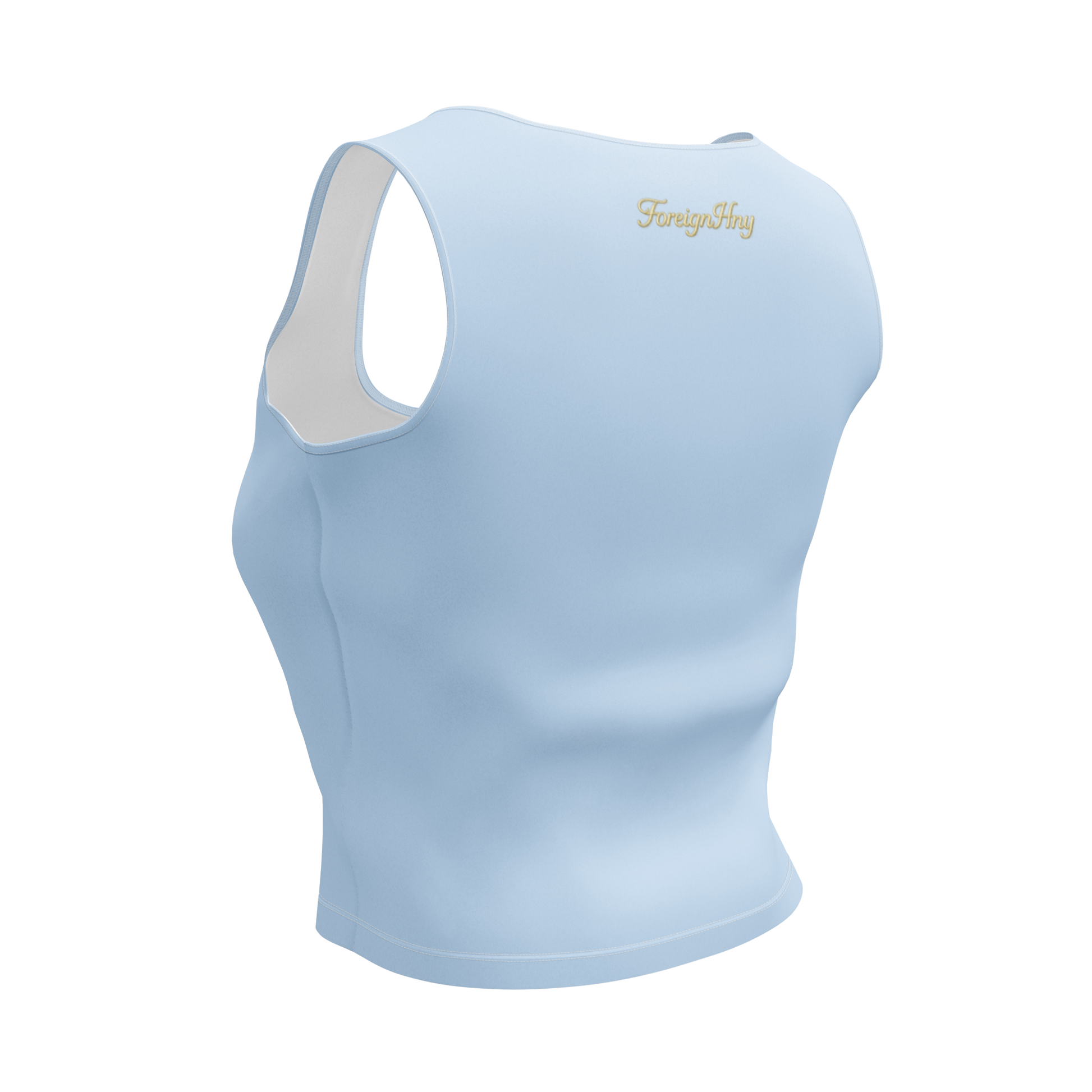 Light blue tank top with 'Fenix' branding on a white background