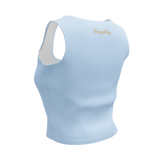 Light blue tank top with 'Fenix' branding on a white background