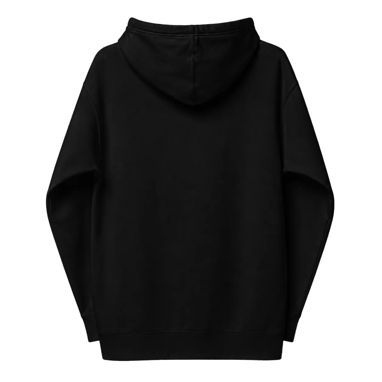 Black hoodie on a black background